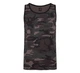 Тактическая майка, футболка без рукавов армейская 100% хлопка Brandit Tank Top Dark Сamo черный мультикам 3XL - изображение 2