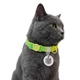 Нашийник для котів WAUCAT Nylon Recycled c QR паспортом, градієнт безпечна пряжка, салатовий, XS, 20-30 см, 10 мм (47055) - зображення 3