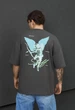 Чоловіча Футболка Стаф Сіра З Малюнком Крил Оверсайз Staff Wings Oversize M (389669) - зображення 1