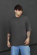 Мужская Футболка Стаф Серая С Рисунком Крыльев Оверсайз Staff Wings Oversize XS (389669) - изображение 2