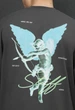 Мужская Футболка Стаф Серая С Рисунком Крыльев Оверсайз Staff Wings Oversize XS (389669) - изображение 3