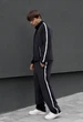 Спортивный костюм мужской черный стаф на молнии Staff van black zip L (389512) - изображение 3