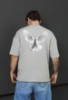 Чоловіча Футболка Стаф Світло-сіра Оверсайз Спортивна Staff Dove Oversize XXL (389676) - зображення 1