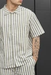 Літній Комплект Чоловічий Стаф В Смужку Сорочка Шорти Staff May White & Olive XS (389663) - зображення 3