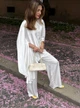 Женский Кейп Оверсайз Однотонный Молочный Oversize (389543) - изображение 2