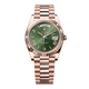 Rolex Day-Date циферблат: Olive Green Roman Dial & Fluted Bezel, 18K Rose Gold - зображення 1