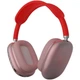 Беспроводные наушники Macaron P9 Max Bluetooth с микрофоном красные - изображение 2