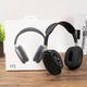 Беспроводные наушники Macaron P9 Max Bluetooth с микрофоном чёрные - изображение 4