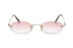 Сонцезахисні окуляри MIU MIU A54S ZVN70O CLEAR GRADIENT PINK з рожевою лінзою Золотиста оправа - зображення 2