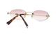 Сонцезахисні окуляри MIU MIU A54S ZVN70O CLEAR GRADIENT PINK з рожевою лінзою Золотиста оправа - зображення 3