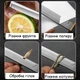 Набір ножів для кухні з чохлом безпечна довжина леза 8,8 см нержавіюча сталь чорний 2 шт U9714 - зображення 3