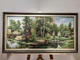 Картина гобеленовая Тихий уголок природы в багетной раме 40x80см. №G366 - изображение 1