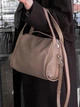 Сумка кожаная с короткими ручками ARTiS Bags 1712 4815-4222 темно-бежевая - изображение 2