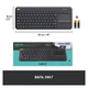 Клавіатура Logitech K400 Plus Touch Wireless UA Black (920-007145) - изображение 8