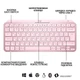 Клавіатура Logitech MX Keys Mini Wireless Illuminated UA Rose (920-010500) - изображение 6