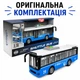 Іграшковий міський автобус зі світлом і звуком 28,5 см — інерційний, двері відкриваються, дитячий, синій - зображення 8