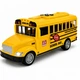 Игрушечный школьный автобус School Bus со светом и звуком, инерционный, 20 см, масштаб 1:20, открывающиеся двери, арт. WY940A - изображение 1