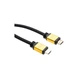 Кабель мультимедійний HDMI to HDMI 1.5 m V2.0 metal Vinga (VCPDCHDMI2VMM1.5BK) - изображение 2