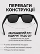 Сонцезахисні поляризаційні чоловічі чорні окуляри від сонця Polaroid полароід для риболовлі та відпочинку стильні полароїд захист від ультрафіолету + комплект чохол - зображення 5