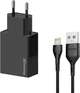 Зарядное устройство Grand-X CH03LTB USB 5 В 2.1 А с защитой от перегрузки + Apple Lightning Black - изображение 2