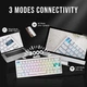 Клавіатура CIDOO QK61 V2 Black Ігрова Бездротова Механічна. 2.4G/Bluetooth/Кабель. Батарея 3000 mAh - зображення 4