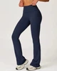 Спортивные женские леггинсы-клеш Flare с бразильским пуш-ап эффектом Bell Bottoms Leggings Premium для фитнеса и йоги M Темно-синие (Flare94NavyBlueM) - изображение 3