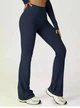 Спортивные женские леггинсы-клеш Flare с бразильским пуш-ап эффектом Bell Bottoms Leggings Premium для фитнеса и йоги M Темно-синие (Flare94NavyBlueM) - изображение 5