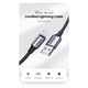 Дата кабель USB 2.0 AM to Lightning 2.0m US199 2.4A Black Ugreen (60158) - зображення 3