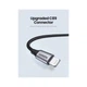 Дата кабель USB 2.0 AM to Lightning 2.0m US199 2.4A Black Ugreen (60158) - зображення 4