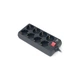 Мережевий фільтр живлення REAL-EL RS-8 Protect 5m, black (EL122300024) - изображение 1