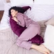 Подушка MirSon для вагітних та годування №8301 Velvet Line 28-0002 Excalibur Велюр 30х170х20 см (2200006200260) - зображення 5