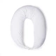 Подушка MirSon для вагітних та годування №8300 Velvet Line 28-0001 White Велюр 30х170х20 см (2200006200253) - изображение 2