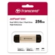 USB флеш накопичувач Transcend 256GB JetFlash 930 Gold-Black USB 3.2/Type-C (TS256GJF930C) - изображение 8