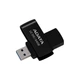 USB флеш накопичувач ADATA 64GB UC310 Black USB 3.0 (UC310-64G-RBK) - изображение 1