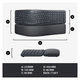 Клавіатура Logitech ERGO K860 Bluetooth/Wireless UA Black (920-010108) - зображення 12