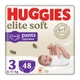 Підгузки Huggies Elite Soft 3 (6-11 кг) Mega 48 шт (5029053549293) - изображение 1