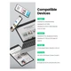 Дата кабель USB 2.0Type-C to Type-C 3.0m 5A 100W US316 Black Ugreen (90120) - изображение 7