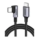 Дата кабель USB 2.0Type-C to Type-C 3.0m 60W US255 90-degree Angle Black Ugreen (80714) - изображение 1