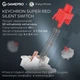 Клавіатура GamePro Asgard Drakkar Keychron Super Red Switch Wireless/Bluetooth/USB UA White (MK305WH) - зображення 9