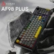 Клавіатура Ajazz AF98 Plus Wireless/Bluetooth/USB UA Black/Grey/Yellow (AF98-PLUS-BGY) - зображення 6