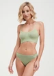 Бесшовный топ на тонких бретелях Giulia CAMI TOP S/M Green-kohlrabi, женский топ из микрофибры - изображение 5