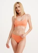 Труси бразиліана жіночі безшовні в рубчик Giulia BRASILIAN BRIEFS RIB S/M Orange-desert flowers - изображение 2