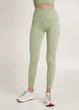 Леггинсы женские спортивные в рубчик с моделирующим швом Giulia LEGGINGS RIB S/M Green-kohlrabi, из микрофибры - изображение 7