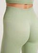 Леггинсы женские спортивные в рубчик с моделирующим швом Giulia LEGGINGS RIB S/M Green-kohlrabi, из микрофибры - изображение 10