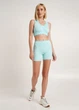 Безшовний жіночий спортивний топ з мікрофібри Giulia TOP SPORT SHAPE MELANGE S/M Blue-tanager turquoise, з підтримкою грудей, комфортний для активного дня - зображення 6