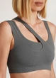 Топ жіночий із асиметричними бретелями Giulia TOP RIB CO M/L Grey-graphite, Топи на широких бретелях - зображення 8