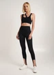 Топ женский с ассиметричными бретелями Giulia TOP RIB CO M/L Black-black, Топ на широких бретелях бесшовный - изображение 5