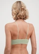 Безшовний топ в рубчик на тонких бретелях Giulia CAMI TOP RIB S/M Green-kohlrabi, жіночий топ з мікрофібри - зображення 6