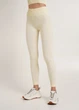 Легінси жіночі спортивні в рубчик з моделювальним швом Giulia LEGGINGS RIB S/M White-vanilla - изображение 1