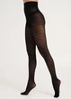 Женские капроновые колготки Giulia LACERY 60 (3) 3 Black-black с геометрическим узором колготки с рисунком чёрные плотные - изображение 8